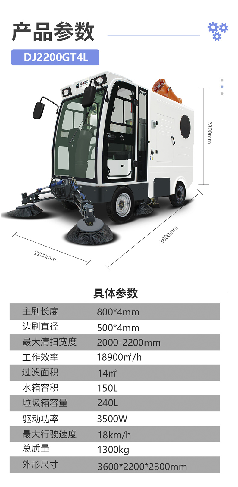 工業(yè)掃地車鼎潔盛世DJ2200GT4L掃地機(jī)88